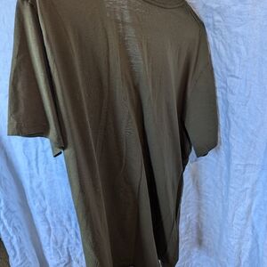 Olive green henley button tshirt